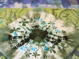 Domokos Barbara festett-batikolt A kert_2008 terito 2